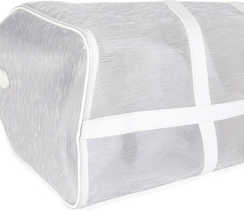 LOUIS VUITTON PRE-LOVED CLEAR EPI PVC WAVY KEEPALL BANDOULIèRE 50