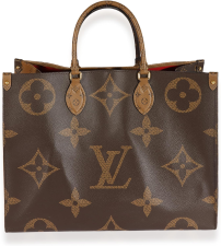 LOUIS VUITTON PRE-LOVED MONOGRAM & MONOGRAM REVERSE CANVAS ONTHEGO GM