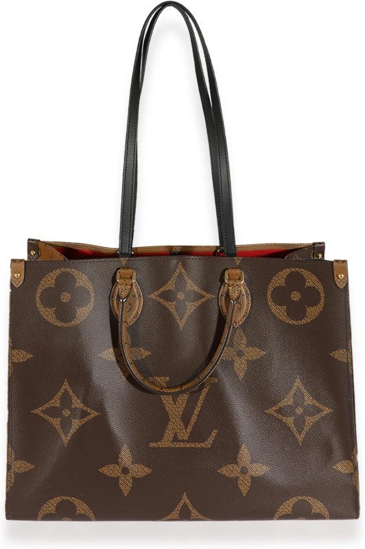 LOUIS VUITTON PRE-LOVED MONOGRAM & MONOGRAM REVERSE CANVAS ONTHEGO GM