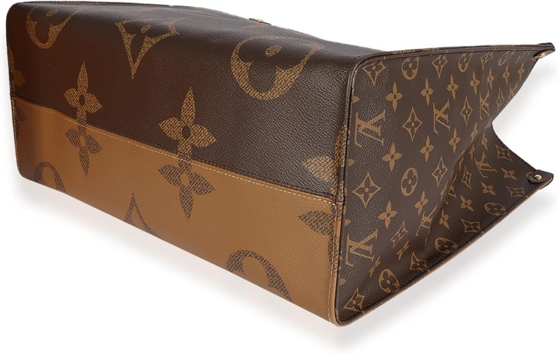 LOUIS VUITTON PRE-LOVED MONOGRAM & MONOGRAM REVERSE CANVAS ONTHEGO GM