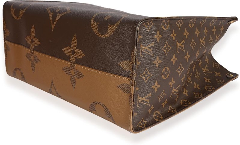 LOUIS VUITTON PRE-LOVED MONOGRAM & MONOGRAM REVERSE CANVAS ONTHEGO GM