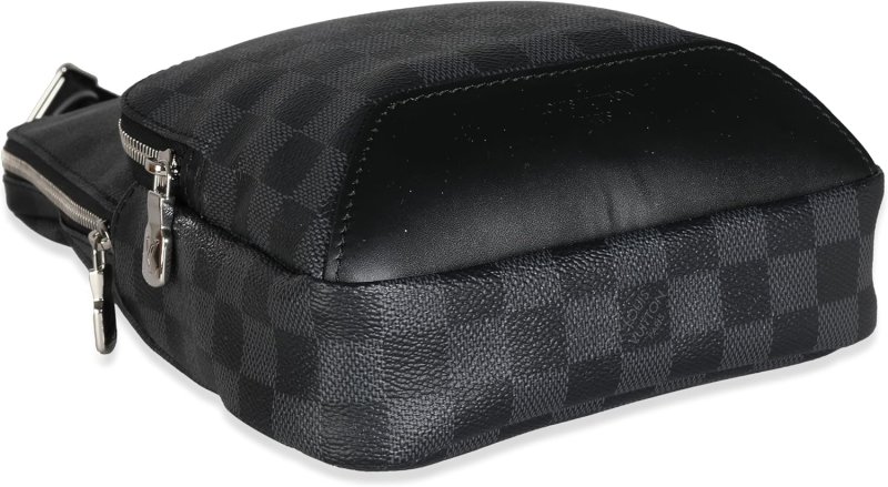LOUIS VUITTON PRE-LOVED DAMIER GRAPHITE CANVAS AVENUE SLING BAG