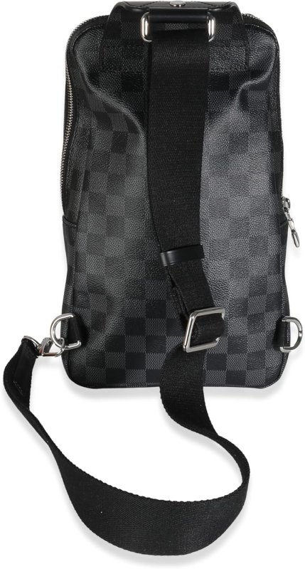 LOUIS VUITTON PRE-LOVED DAMIER GRAPHITE CANVAS AVENUE SLING BAG