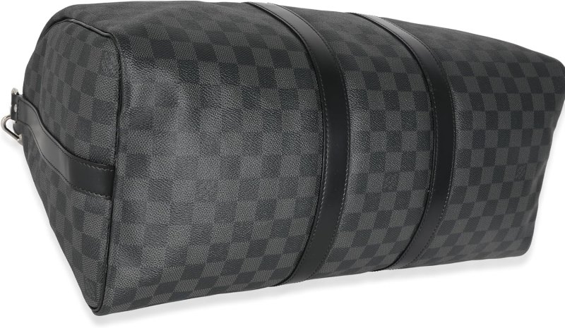 LOUIS VUITTON PRE-LOVED DAMIER GRAPHITE CANVAS KEEPALL BANDOULIèRE 45