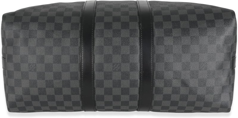 LOUIS VUITTON PRE-LOVED DAMIER GRAPHITE CANVAS KEEPALL BANDOULIèRE 45