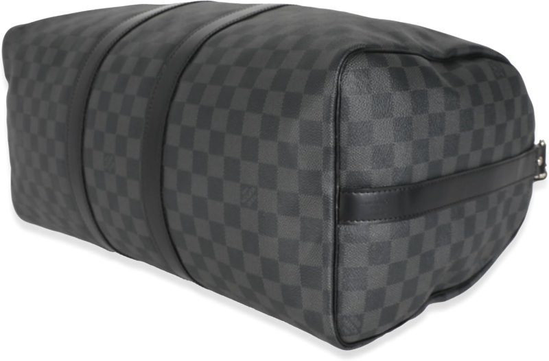 LOUIS VUITTON PRE-LOVED DAMIER GRAPHITE CANVAS KEEPALL BANDOULIèRE 45
