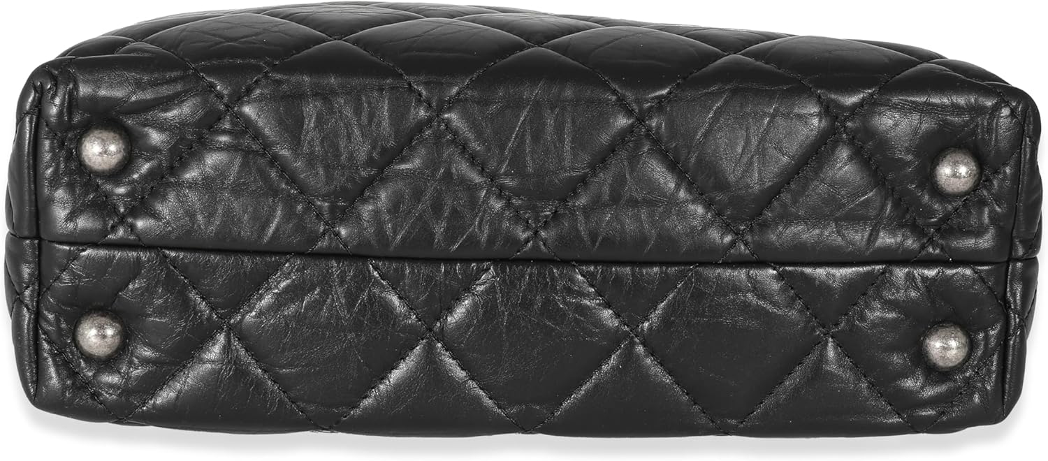 CHANEL PRE-LOVED BLACK CALFSKIN TALL 2.55 REISSUE TOTE