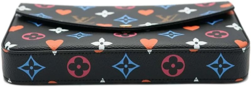 LOUIS VUITTON PRE-LOVED BLACK MULTICOLOR MONOGRAM CANVAS GAME ON FELICIE POCHETTE
