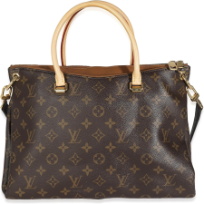 LOUIS VUITTON PRE-LOVED HAVANE MONOGRAM CANVAS PALLAS MM