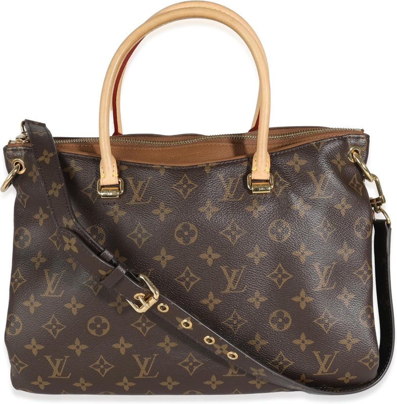 LOUIS VUITTON PRE-LOVED HAVANE MONOGRAM CANVAS PALLAS MM