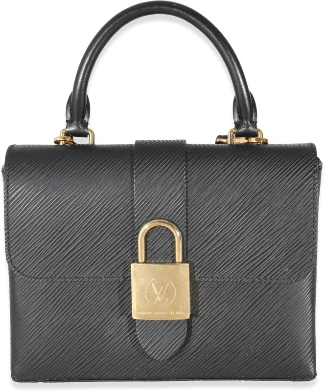 LOUIS VUITTON PRE-LOVED BLACK EPI LOCKY BB