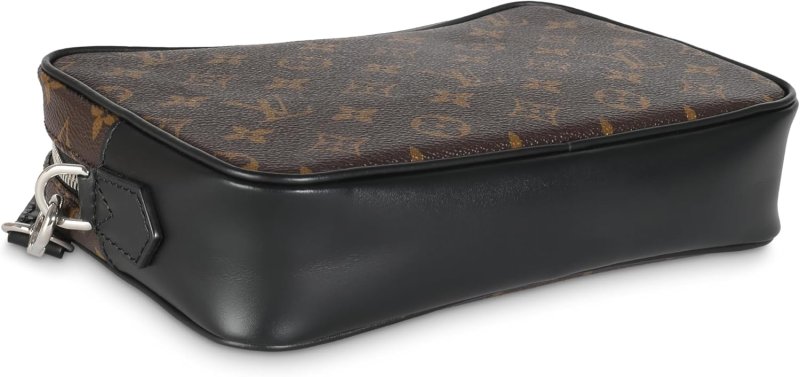 LOUIS VUITTON PRE-LOVED MONOGRAM MACASSAR CANVAS KASAI CLUTCH