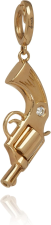 ANNOUSHKA PISTOL CHARM, 18CT YELLOW GOLD