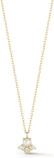 MATEO NEW YORK 14KT THE LITTLE THINGS PEARL AND DIAMOND NECKLACE