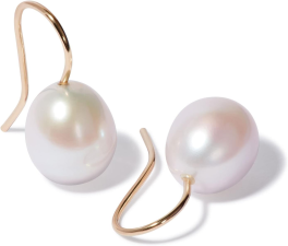 ANNOUSHKA BAROQUE PEARL DROP EARRINGS, 18CT YELLOW GOLD