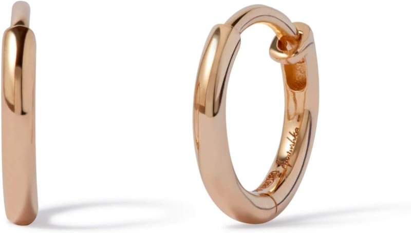 ANNOUSHKA FLIGHT 18CT YELLOW GOLD DIAMOND ARROW HOOP EARRINGS