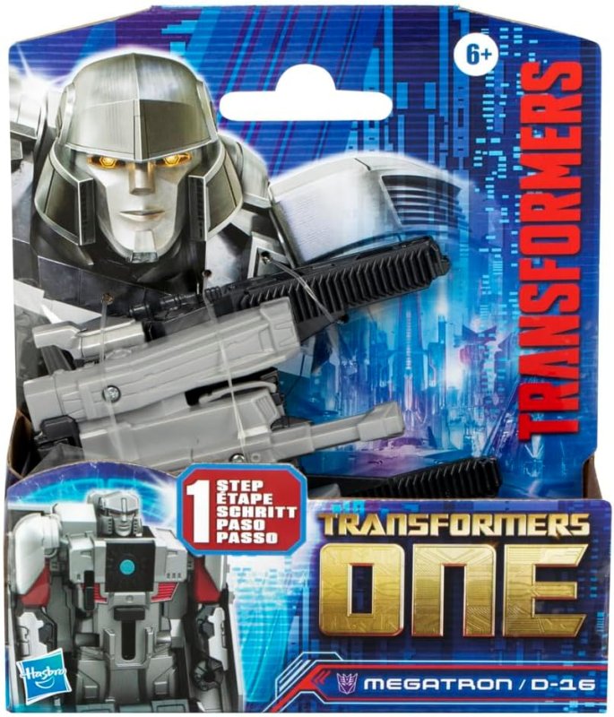 TRANSFORMERS ONE COG CHANGER MEGATRON D-16 4-INCH ROBOT ACTION FIGURE INTERACTIVE TOYS FOR BOYS GIRLS AGES 6+