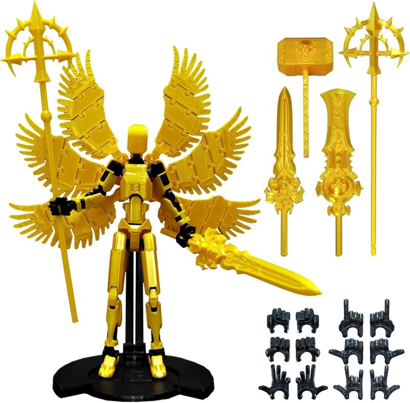 T13 ACTION FIGURE SET TITAN 13 ROBOT DUMMY 13 SET 3D PRINTED ROBOT 13 ACTION FIGURE LUCKY 13 SET COLLECTORS DESKTOP DECORATIONS