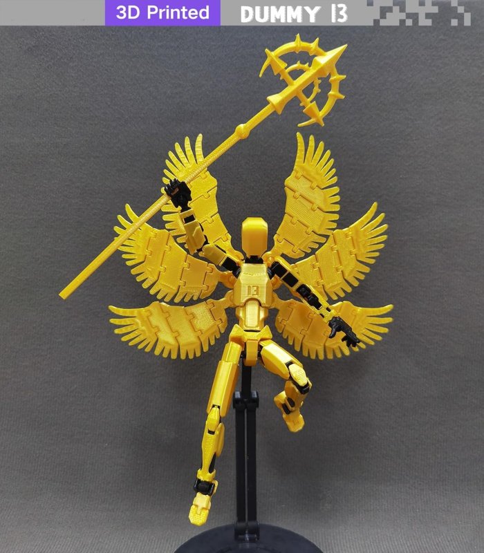 T13 ACTION FIGURE SET TITAN 13 ROBOT DUMMY 13 SET 3D PRINTED ROBOT 13 ACTION FIGURE LUCKY 13 SET COLLECTORS DESKTOP DECORATIONS