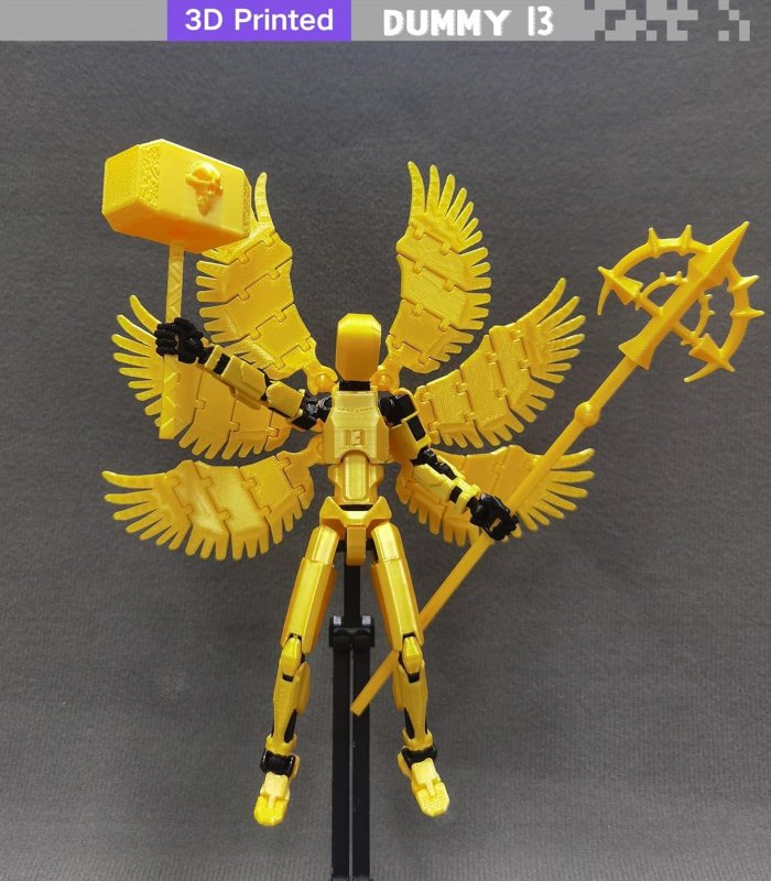T13 ACTION FIGURE SET TITAN 13 ROBOT DUMMY 13 SET 3D PRINTED ROBOT 13 ACTION FIGURE LUCKY 13 SET COLLECTORS DESKTOP DECORATIONS