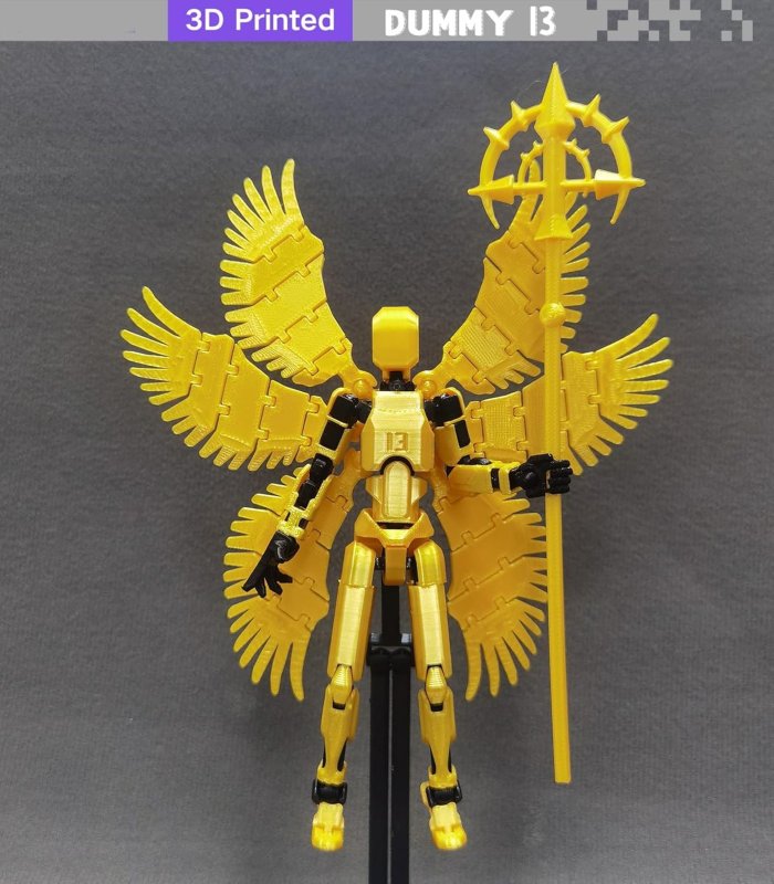 T13 ACTION FIGURE SET TITAN 13 ROBOT DUMMY 13 SET 3D PRINTED ROBOT 13 ACTION FIGURE LUCKY 13 SET COLLECTORS DESKTOP DECORATIONS