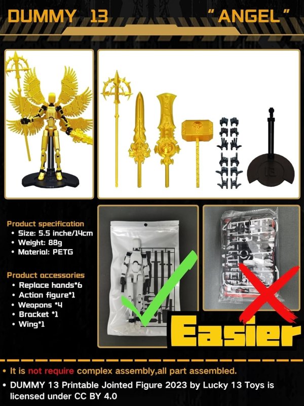 T13 ACTION FIGURE SET TITAN 13 ROBOT DUMMY 13 SET 3D PRINTED ROBOT 13 ACTION FIGURE LUCKY 13 SET COLLECTORS DESKTOP DECORATIONS