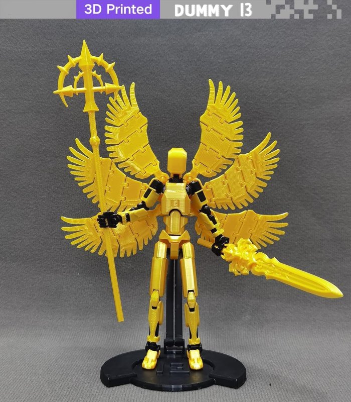 T13 ACTION FIGURE SET TITAN 13 ROBOT DUMMY 13 SET 3D PRINTED ROBOT 13 ACTION FIGURE LUCKY 13 SET COLLECTORS DESKTOP DECORATIONS