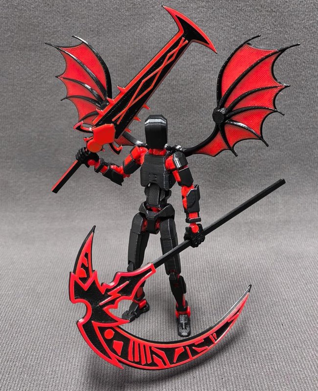 T13 ROBOT ACTION FIGURE SET TITAN LUCKY RED COLLECTORS DESKTOP DECORATIONS