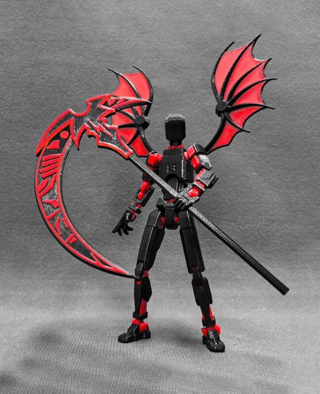 T13 ROBOT ACTION FIGURE SET TITAN LUCKY RED COLLECTORS DESKTOP DECORATIONS