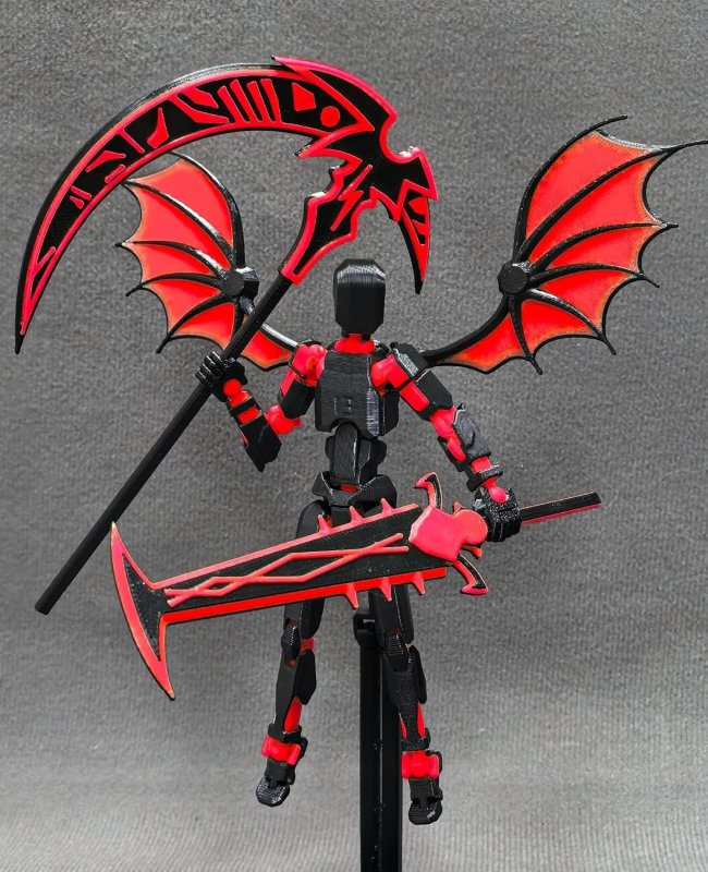 T13 ROBOT ACTION FIGURE SET TITAN LUCKY RED COLLECTORS DESKTOP DECORATIONS
