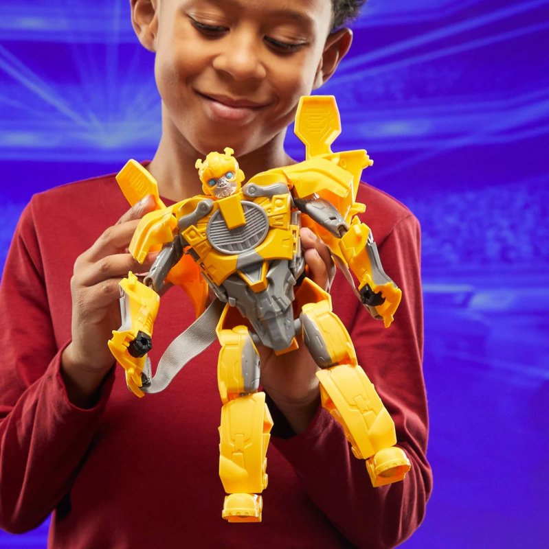 TRANSFORMERS ONE 2 IN 1 BUMBLEBEE B-127 9.8 INCH ROBOT ACTION FIGURE CONVERTS TO MASK INTERACTIVE TOYS FOR BOYS AND GIRLS AGES 6 AND UP