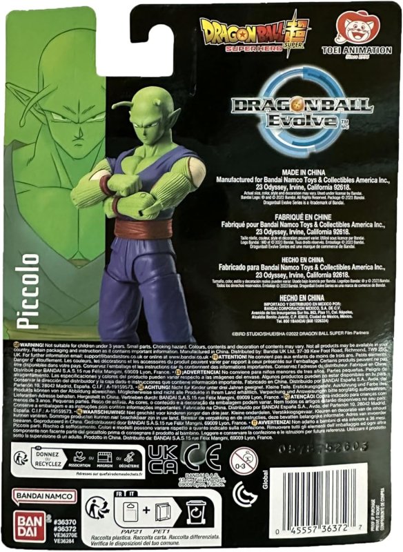 DRAGON BALL SUPER EVOLVE SUPER HERO 5 INCH PICCOLO ACTION FIGURE