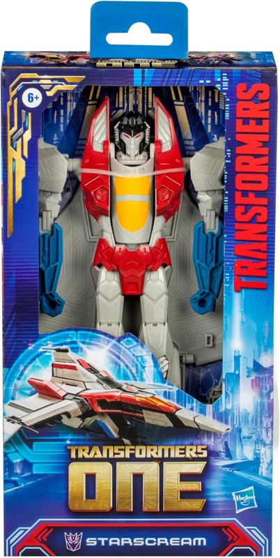 TRANSFORMERS ONE MEGA CHANGER STARSCREAM 11 INCH ROBOT ACTION FIGURE INTERACTIVE TOYS FOR KIDS 6+