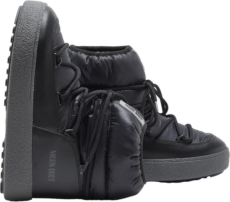 MOON BOOT 11.5 WOMEN 10.5 MEN BLACK WINTER SNOW BOOTS