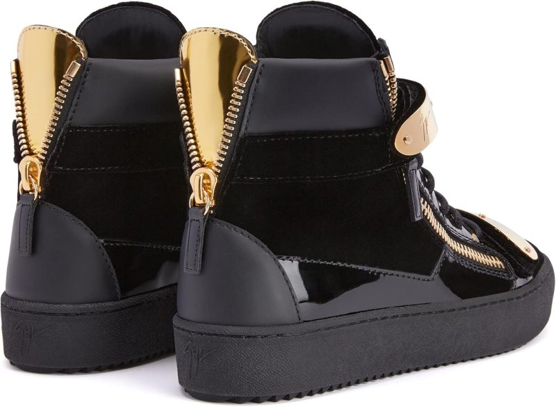 GIUSEPPE ZANOTTI 9 BLACK WOMEN'S HIGH-TOP SNEAKERS