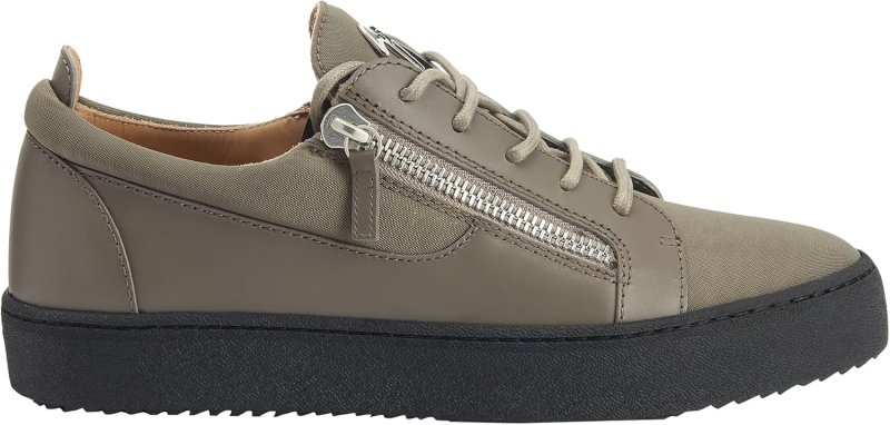 GIUSEPPE ZANOTTI 8 GREY HIGH-TOP SNEAKERS