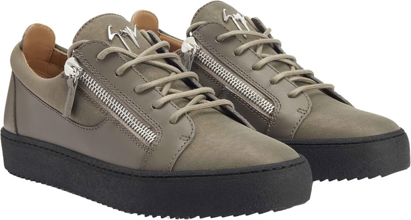 GIUSEPPE ZANOTTI 8 GREY HIGH-TOP SNEAKERS