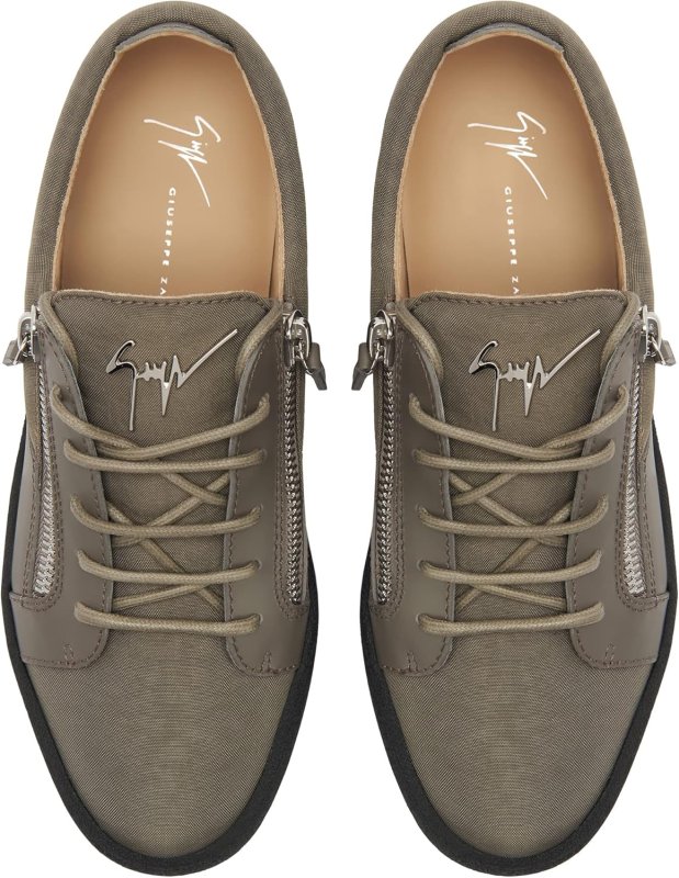 GIUSEPPE ZANOTTI 8 GREY HIGH-TOP SNEAKERS