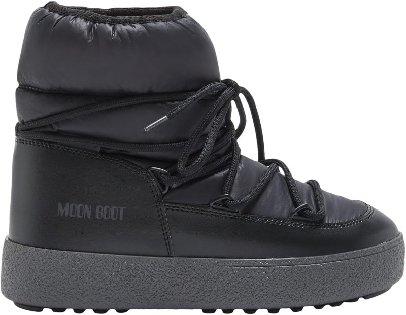 MOON BOOT 6 WOMEN 5 MEN BLACK WATERPROOF SNOW BOOTS