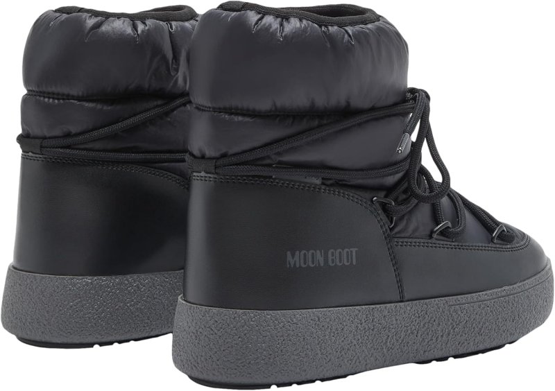 MOON BOOT 6 WOMEN 5 MEN BLACK WATERPROOF SNOW BOOTS