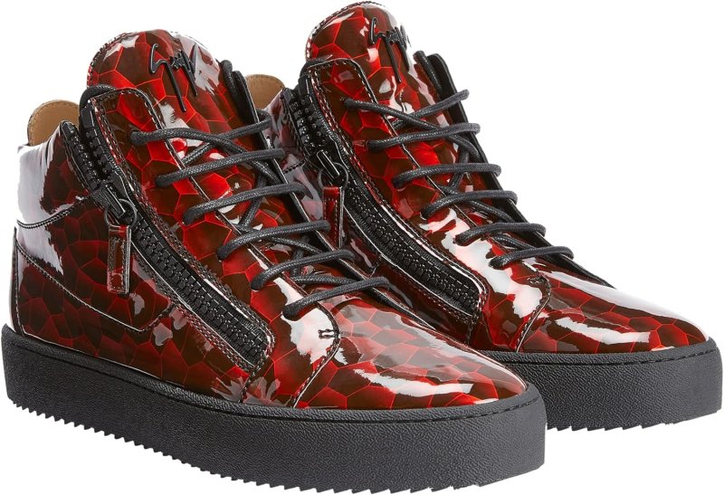 GIUSEPPE ZANOTTI 8 RED HIGH HEEL PUMPS FOR WOMEN