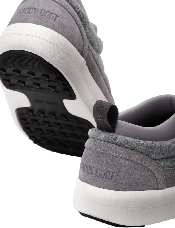 MOON BOOT 6 WOMEN 5 MEN GREY WINTER SNOW BOOTS OUTDOOR UNISEX FOOTWEAR