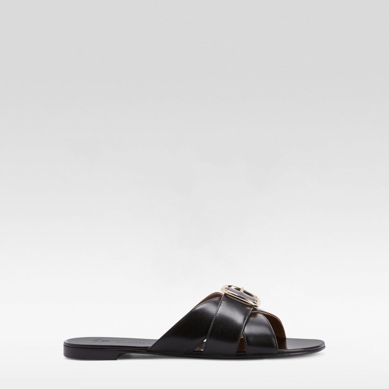 GIUSEPPE ZANOTTI 6.5 BLACK HIGH HEEL SHOES