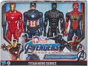 AVENGERS MARVEL ENDGAME TITAN HERO SERIES 12 INCH ACTION FIGURES CAPTAIN AMERICA IRON SPIDER BLACK PANTHER AND IRON MAN 4 ACTION FIGURES