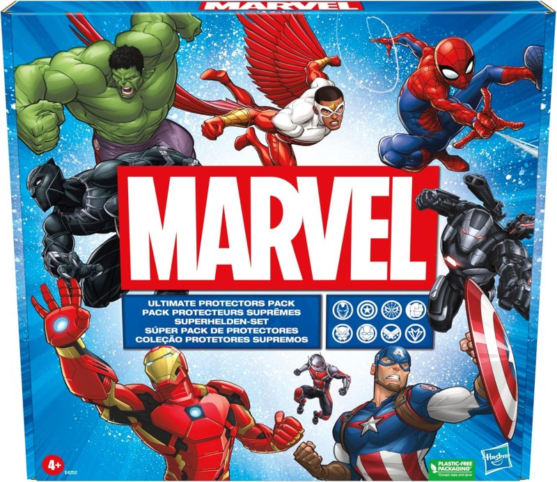 MARVEL AVENGERS ULTIMATE PROTECTORS PACK 6 INCH SCALE 8 ACTION FIGURES WITH ACCESSORIES SUPERHERO TOYS TOYS FOR BOYS AND GIRLS AGES 4 AND UP