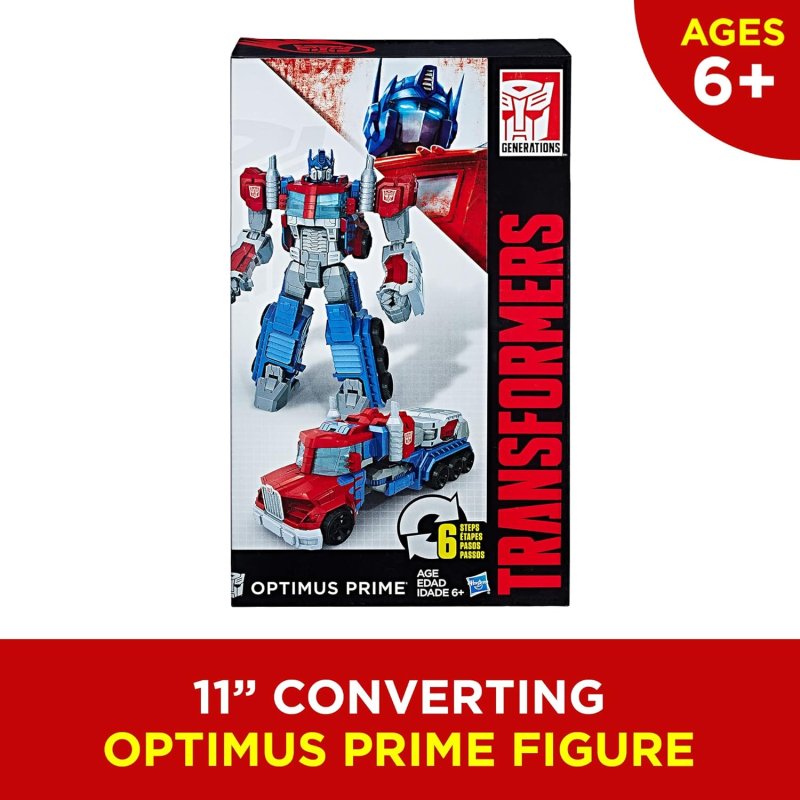 TRANSFORMERS HEROIC OPTIMUS PRIME ACTION FIGURE - LARGE-SCALE TOY TRUCK - KIDS 6+, 11-INCH