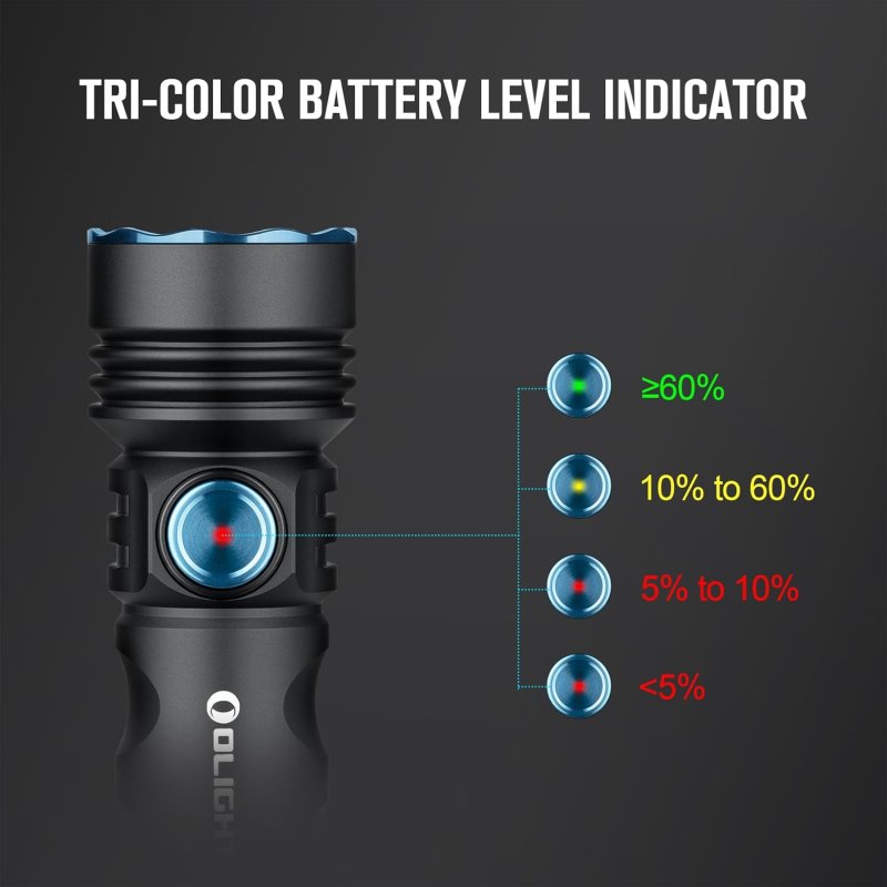 OLIGHT SEEKER 4 RECHARGEABLE BRIGHT FLASHLIGHTS 3100 LUMENS HIGH POWERFUL FLASH LIGHT WITH USB-C CHARGING 400 METERS LONG RAGE LED FOR EMERGENCY CAMPING AND LAW ENFORCEMENT MATTE BLACK