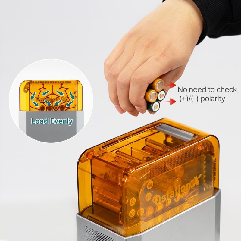 OLIGHT OSTATION X NIMH AA RECHARGEABLE BATTERY CHARGER 3-IN-1 AUTOMATIC DESIGN BAD BATTERIES DETECTION APP CONTROL