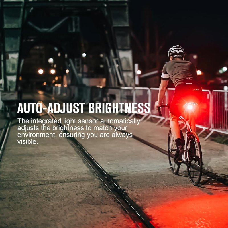 OLIGHT RN 120 C BIKE LIGHTS 120 LUMENS TAIL LIGHT 260 DEGREE VISIBILITY 1500M VIEWABLE RANGE USB RECHARGEABLE BIKE BREAK LIGHT IPX6 WATERPROOF ROAD AND URBAN CYCLISTS