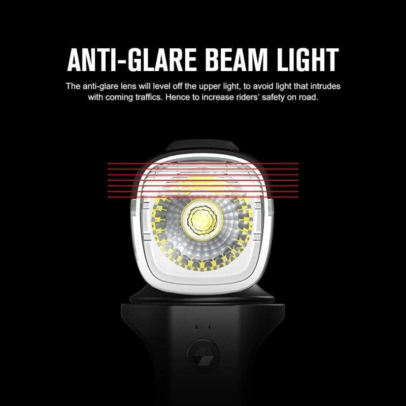 OLIGHT RN 800 RECHARGEABLE BIKE HEADLIGHTS 800 LUMENS FOR URBAN CYCLISTS USB TYPE C CHARGING 1X BATTERY IPX6 WATERPROOF BICYCLE LIGHT